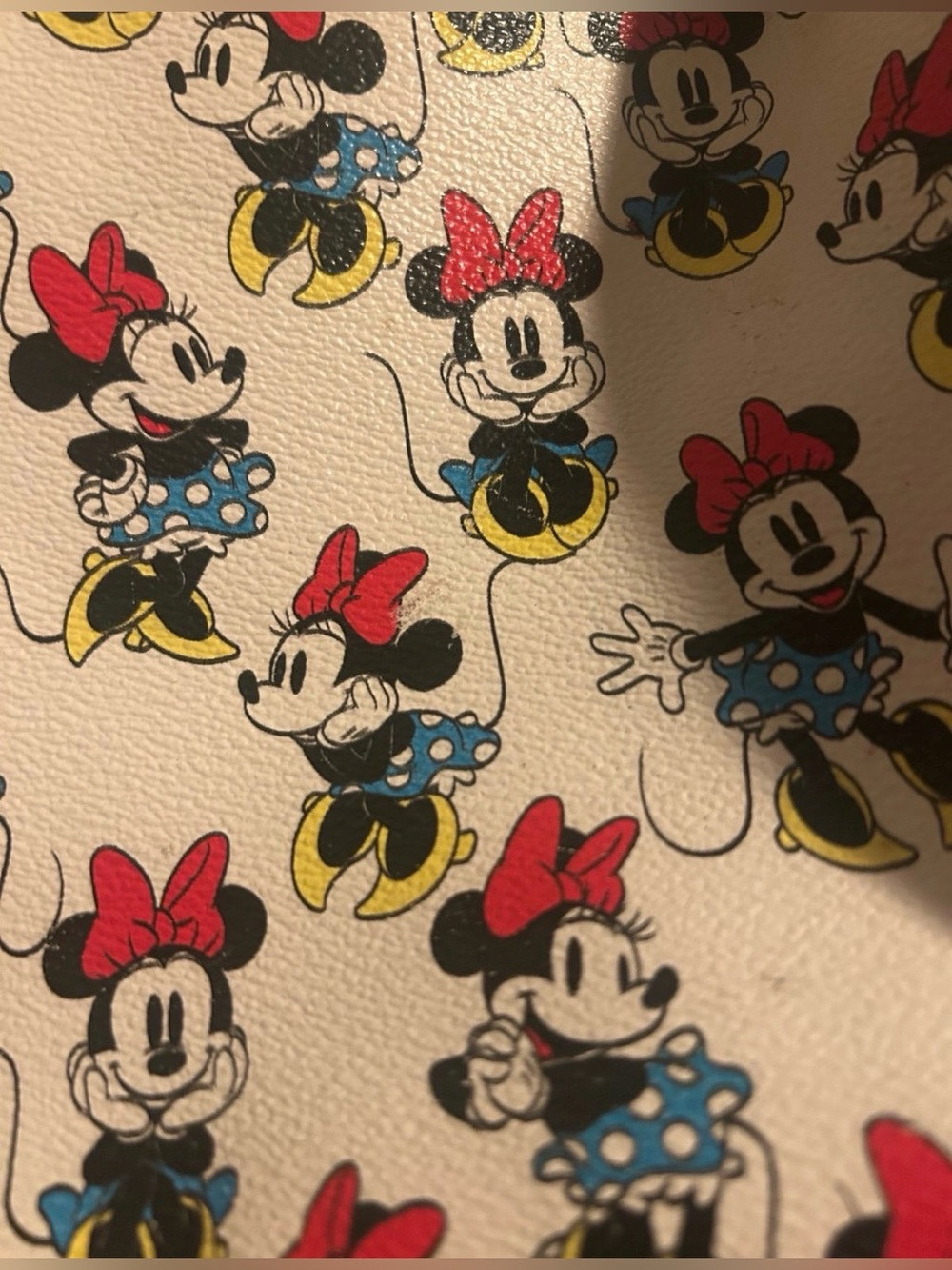 Loungefly x Minnie Mouse Cream Printed Satchel - Picture 3 of 4